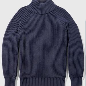 United By Blue Recycled Mockneck Sweater In Night Sky